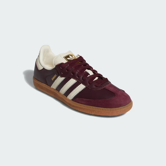 Tênis Samba OG Maroon Gold Metalic