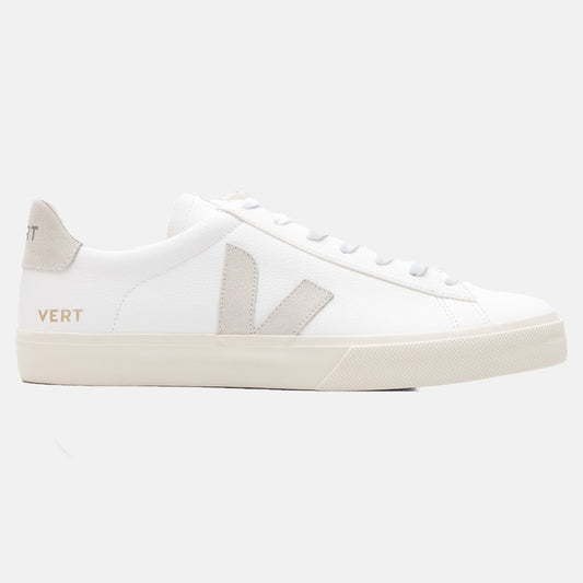 Tênis Campo Leather White Natural Suede