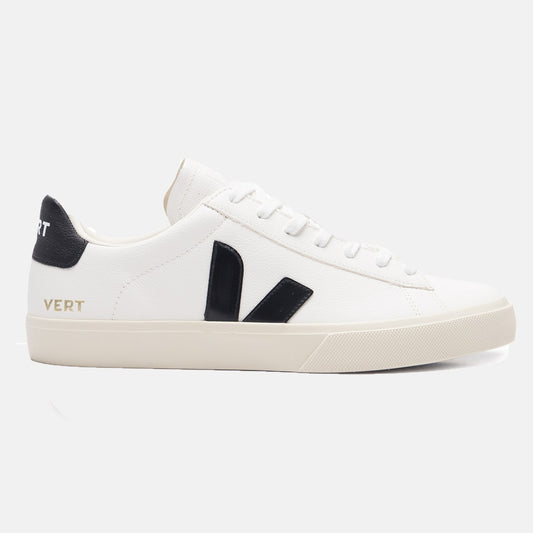 Tênis Campo Leather White Black