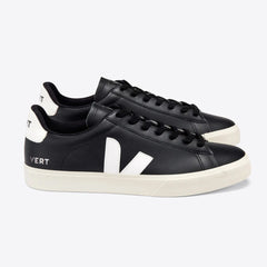 Tênis Campo Leather Black White