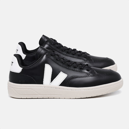 Tênis V-12 Leather Black White