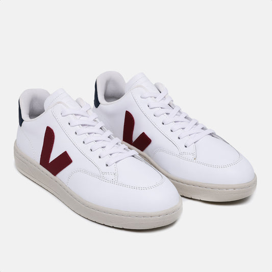 Tênis V-12 Leather White Marsala Nautico