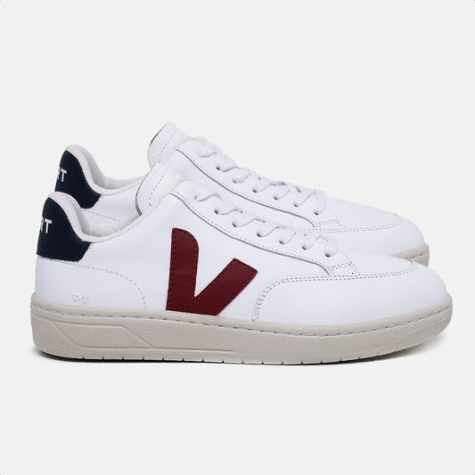Tênis V-12 Leather White Marsala Nautico