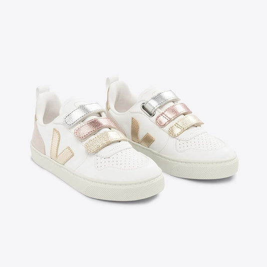 Tênis V-10 Leather Multico White Shiny