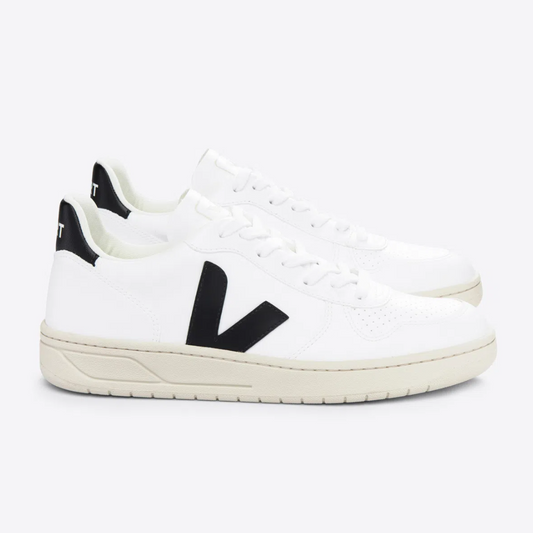 Tênis V-10 Leather White Black