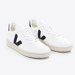 Tênis V-10 Leather White Black